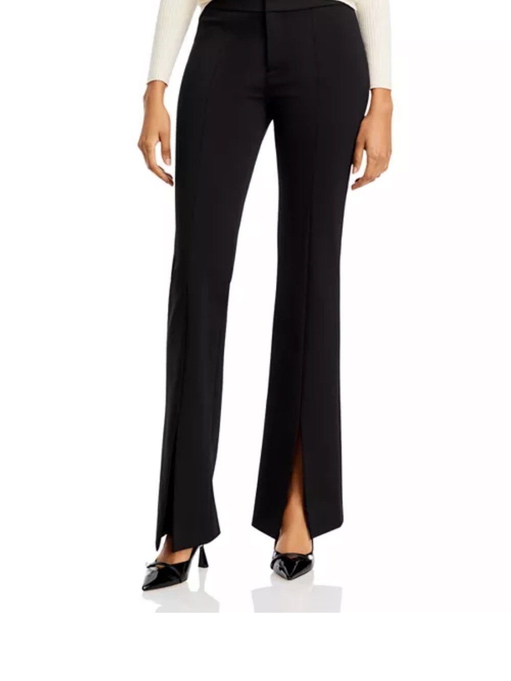 Alice + Olivia Black Wide Leg Pants